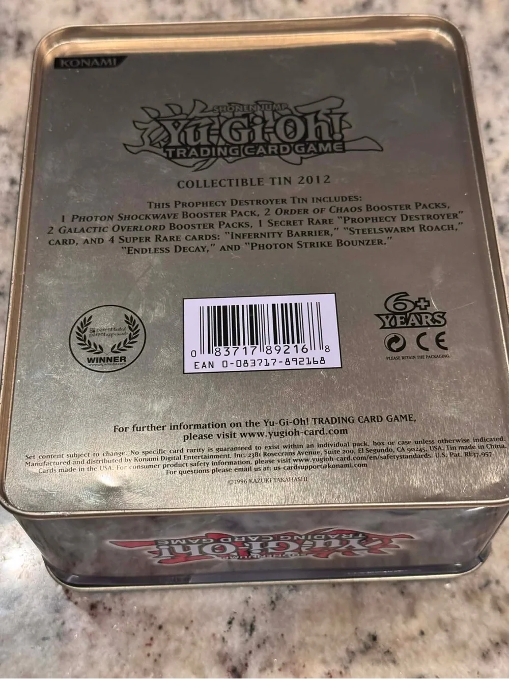 Yu-Gi-Oh! Cards & Prophecy Destroyer Collectible Tin - Black/Brown